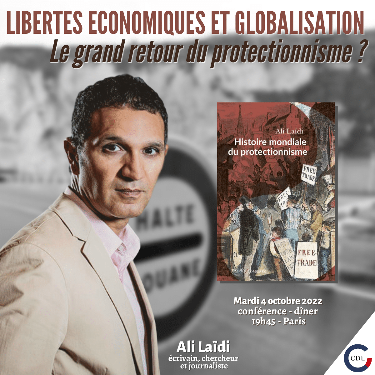 Compte-rendu, dîner avec Ali Laïdi le 4 octobre 2022