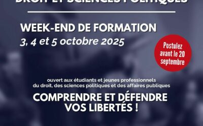 Séminaire Droit & Politique – IFP – Cercle Droit & Liberté