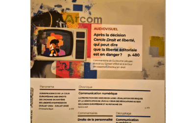 Pluralisme dans les médias : Le Conseil d’État consacre la « décision Cercle Droit & Liberté »